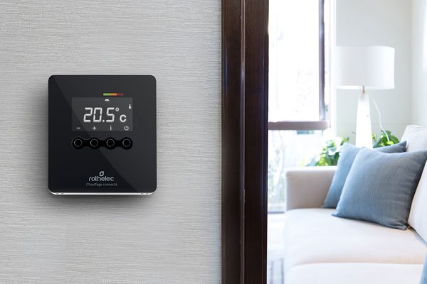 thermostat connecté programmable radiateur inertie Rothelec