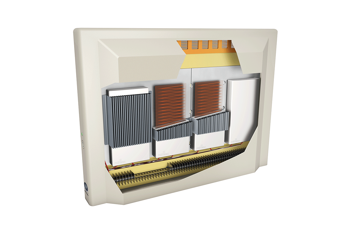 vue coupe radiateur inertie rothelec