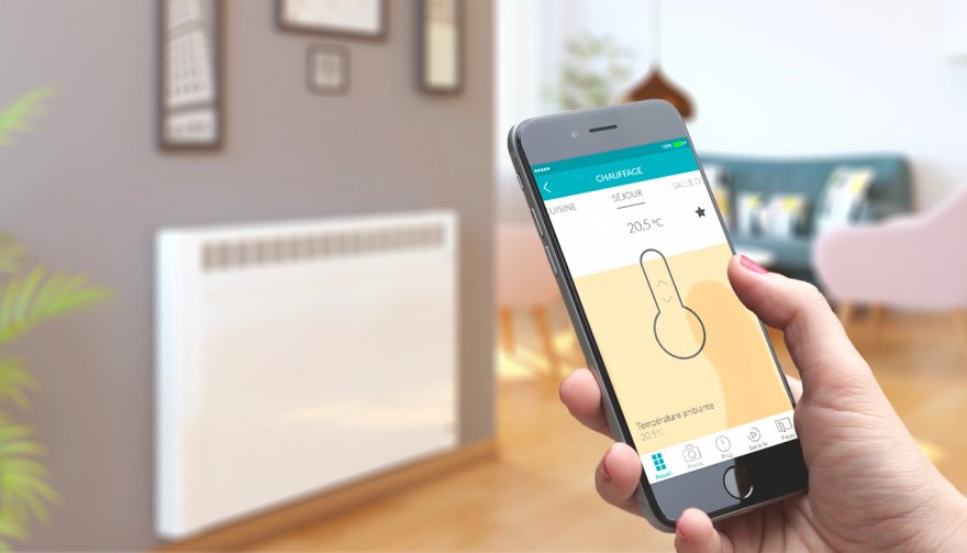 pilotage radiateur éco électrique Rothelec via appli smartphone et tablette