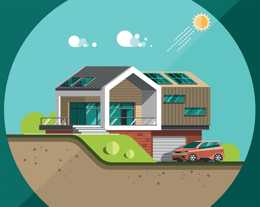 Radiateur à inertie et panneaux solaires d'Élec-Plus - Elec-Plus