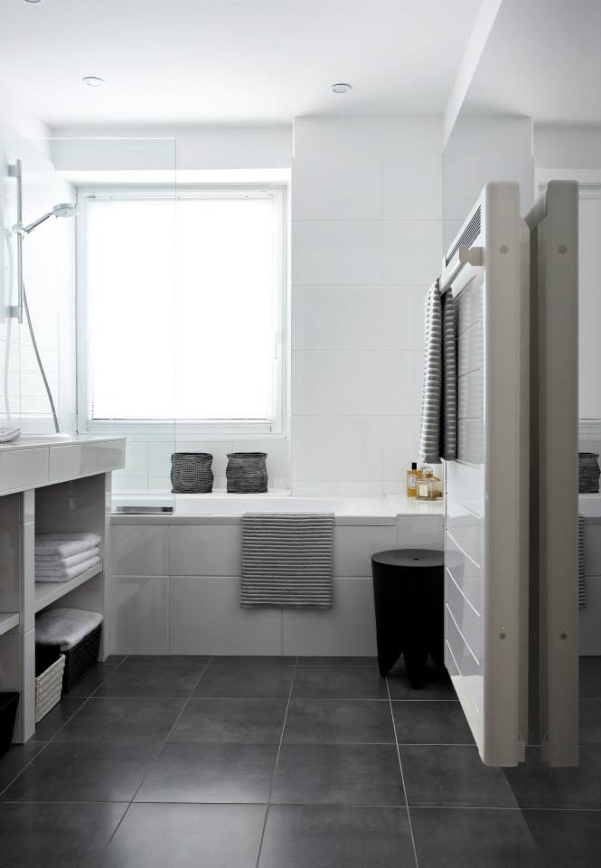 radiateur plat salle de bain