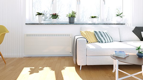 radiateur inertie thermique salon blanc rothelec