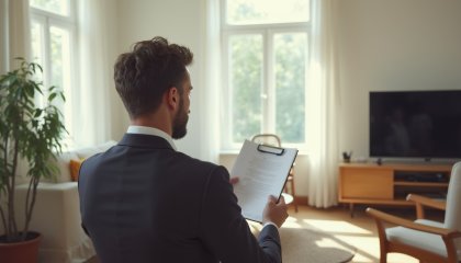 homme qui consulte sa facture d'énergie